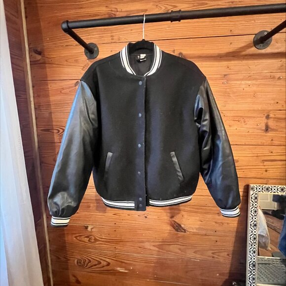 Black Varisty Jacket - Picture 1 of 6